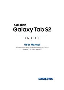 Samsung Galaxy Tab S2 Printed Manual